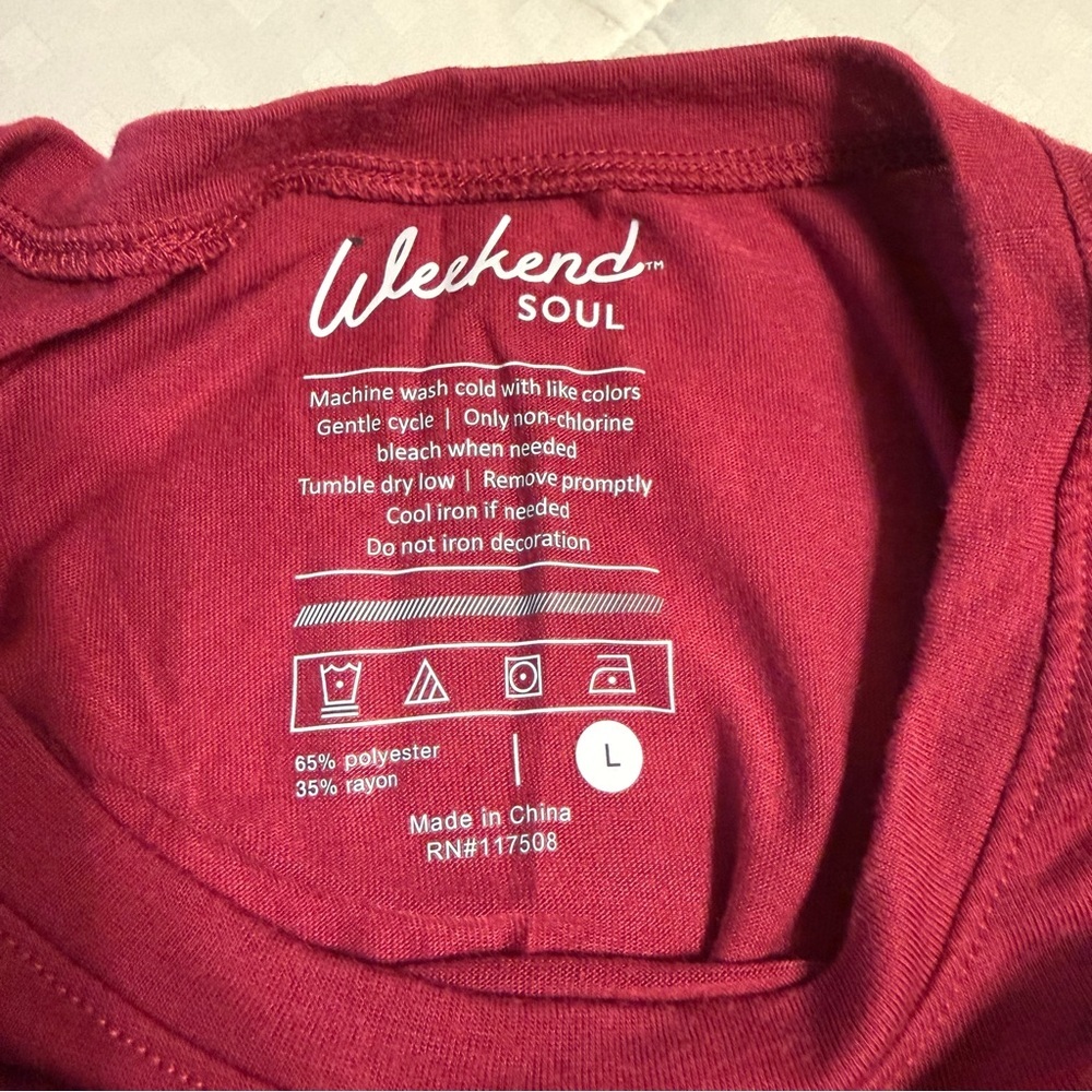Radiate Happiness Maroon Floral Muscle Tee - Picture 2 of 3